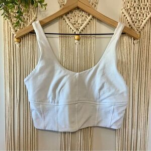 AERIE Offline OG Recharge Least Support Sports Bra White‎ Size Large